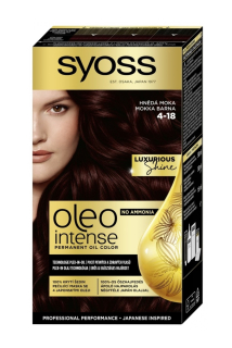 Syoss barva na vlasy Oleo Intense 4-18 Hnědá moka