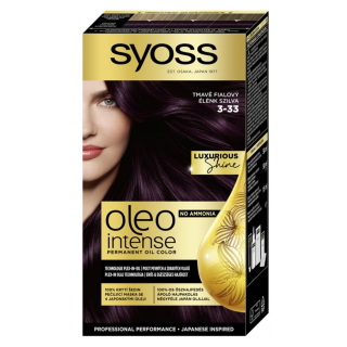 Syoss barva na vlasy Oleo Intense 3-33 Tmavě fialový