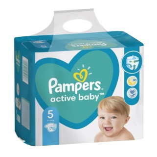 Pampers Active baby plenky 5 11-16 kg 78 ks (EXP  02/2024)
