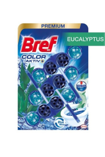 Bref WC blok Color Aktiv 3 ks (3x50g) Eucalyptus