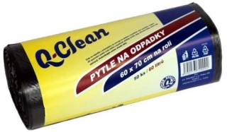 Q-Clean pytle na odpadky 60 l 60x70 cm 50 ks 8my