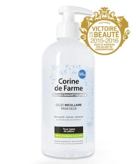 Corine de Farme gel micelární čistící na obličej a oči 500 ml
