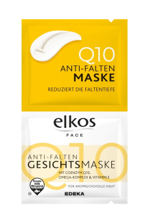 Elkos Face pleťová maska 2 ks Anti-Age Q10
