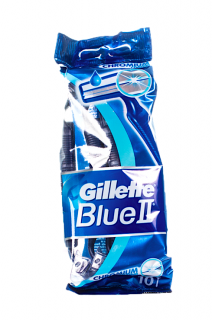Gillette jednorázové holicí strojky Blue2 Chromium 10 ks