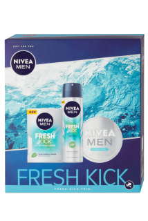 Nivea Men dárková kazeta Fresh Kick (VPH + deospray + gel-krém)