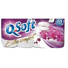 Q-Soft toaletní papír 8 ks Extra comfort (4 vrstvý)