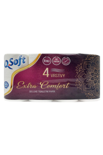 Q-Soft toaletní papír 8 ks Extra comfort (4 vrstvý)
