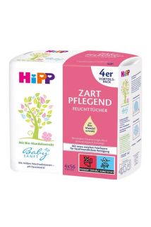 HiPP BabySanft čistící vlhčené ubrousky 4 x 56 ks