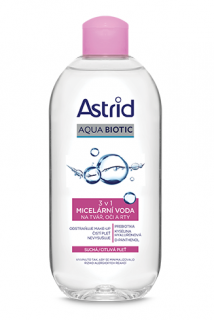 Astrid Aqua Biotic micelární voda 400 ml 3v1 Suchá/Citlivá pleť