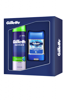 Gillette dárková kazeta Series (gel na holení 200 ml + Clear Gel antip. 70 ml)