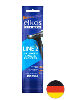 Elkos For Men jednorázové holicí strojky Line2 2-břité 10 ks