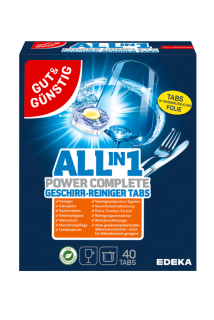 Gut & Günstig tablety do myčky 40 ks All-in-1 Power Complete