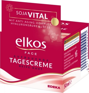 Elkos Face denní revitalizující krém 50 ml Soja Vital