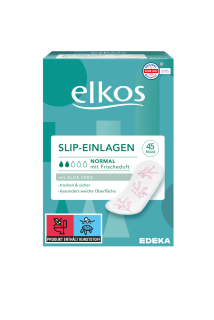 Elkos Women slipové vložky 45 ks Normal s vůní a Aloe Vera