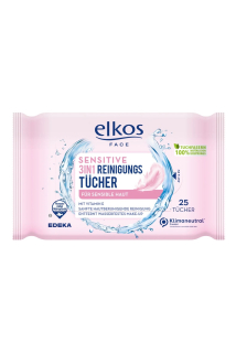 Elkos Face čistící pleťové ubrousky 3v1 Sensitive 25 ks