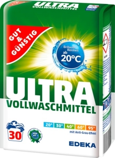 Gut & Günstig prací prášek 30 dávek Ultra universal 2,025 kg