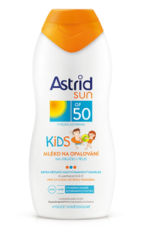 Astrid SUN Kids mléko na opalování SPF50 200 ml