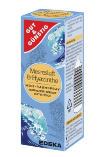 Gut & Günstig osvěžovač vzduchu mini spray 25 ml Meeresluft & Hyazinthe náplň