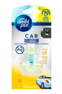Ambi Pur Car náplň do osvěžovače vzduchu do auta 7 ml Antitabák citrus