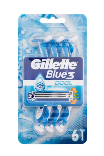 Gillette jednorázové holicí strojky Blue3 Cool 6 ks