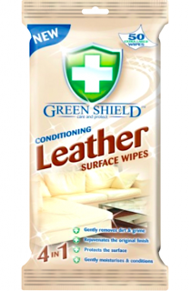 Green Shield čistící ubrousky na kůži 50 ks Leather