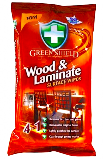 Green Shield čistící ubrousky na dřevo a laminát 50 ks Wood & Laminate
