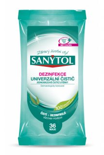 Sanytol dezinfekční čistící utěrky 36 ks Maxi Eukalyptus