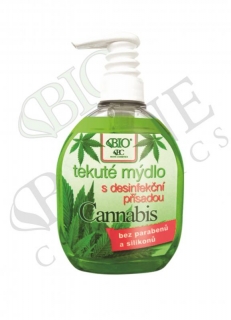 Bione Cosmetics Cannabis mýdlo tekuté s desinfekční přísadou 300 ml