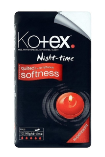 Kotex vložky Night-time 10 ks