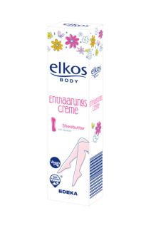 Elkos Body depilační krém 125 ml Mandlový olej & Bambucké máslo