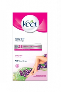 Veet voskové pásky na tělo a nohy 12 ks pro normální pokožku