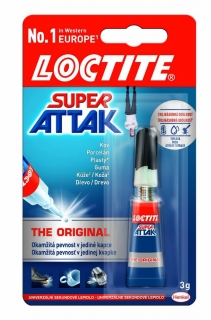 Loctite Super Attak The Original 3 g univerzální vteřinové lepidlo EXPIRACE 4/20