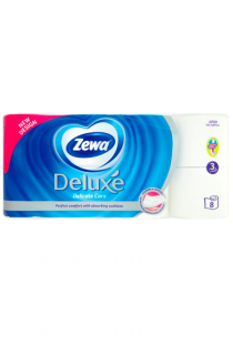 Zewa toaletní papír 8 ks Deluxe Delicate Care 3-vrstvý