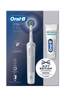 Oral-B elektrický zubní kartáček Vitality Pro + zubní pasta Pro-Repair