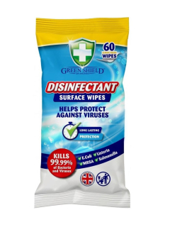 Green Shield čistící dezinfekční ubrousky 60 ks Desinfectant