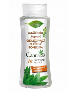 Bione Cosmetics Cannabis tonikum pleťové čistící odličovací 255 ml