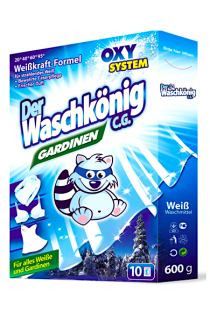 Waschkönig prací prášek 10 dávek Na záclony a bílé prádlo 600 g