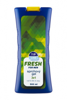 Tip Line sprchový gel for Men 500 ml 3v1 Fresh