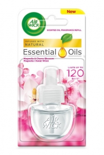 Air Wick Electric náplň 19 ml Essential Oils vůně Magnolie a květy třešní