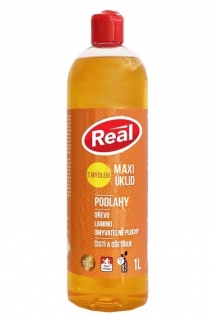 Real Maxi úklid s mýdlem 1 l  Podlahy, dřevo, lamino