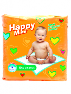 Happy Mimi přebalovací podložky 60 x 60 cm 10 ks