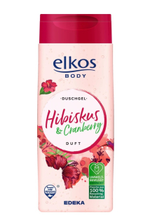Elkos Body sprchový gel 300 ml Ibišek & Brusinka