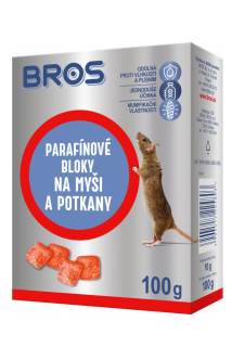 Bros parafínové bloky na myši a potkany 100 g