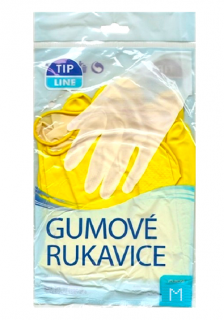 Tip Line gumové rukavice žluté M
