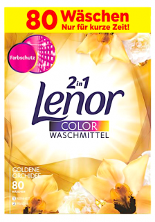 Lenor prací prášek 80 dávek 2v1 Color Goldene Orchidee