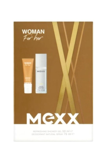 Mexx dárková kazeta Woman for Her (DNS 75 ml + sprchový gel 50 ml)