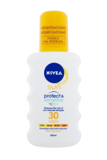 Nivea Sun Protect & Sensitive sprej na opalování SPF30 200 ml