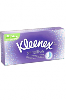 Kleenex papírové kapesníky BOX 72 ks 3-vrstvé Sensitive