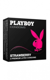 Playboy kondomy 3 ks Strawberry (Expirace 9/2020)