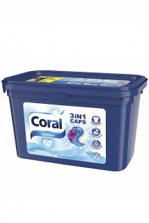 Coral 3v1 gelové kapsle 18 ks White+ 486 g